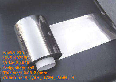 نیکل 270 / UNS N02270 بالا پایان آلومینیوم فویل / سیم برای بخش الکترونیکی